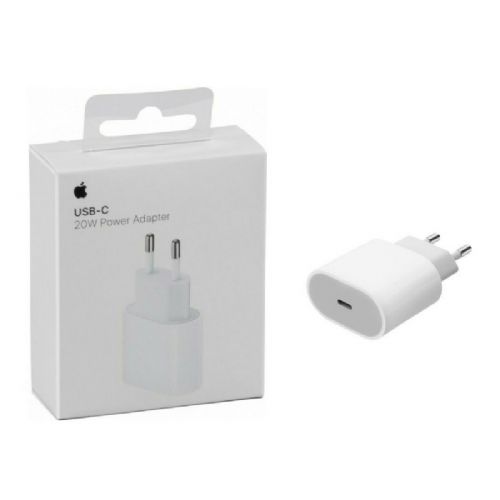 ALIMENTATORE APPLE ORIGINALE 20W USB-C CARICA RAPIDA BIANCO MHJW3ZM/A
